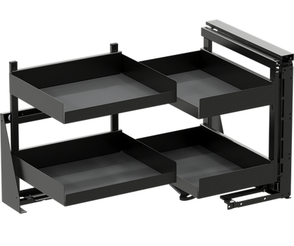 Tanova Vauth Sagel COR Fold - Essentio Style - 800mm & 900mm Cabinet - Left Hand and Right Hand - 4 Baskets -  White, Lava Grey