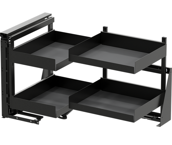 Tanova Vauth Sagel COR Fold - Essentio Style - 800mm & 900mm Cabinet - Left Hand and Right Hand - 4 Baskets -  White, Lava Grey