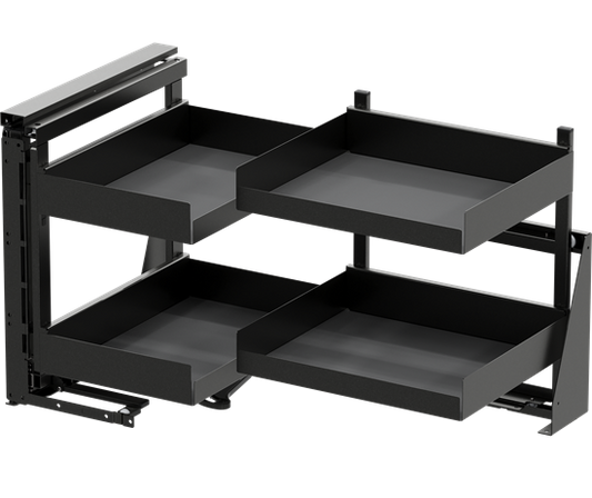 Tanova Vauth Sagel COR Fold - Essentio Style - 800mm & 900mm Cabinet - Left Hand and Right Hand - 4 Baskets -  White, Lava Grey