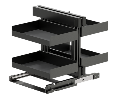 Tanova Vauth Sagel COR Flex- Essentio Style - 900mm Cabinet -  4 Baskets - Lava Grey