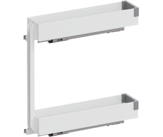 Tanova Vauth Sagel VS SUB Rack Under Bench Pull Out - Essentio Style - Cabinet 150mm,200mm and 300mm- 2 Baskets - White and Lava Grey
