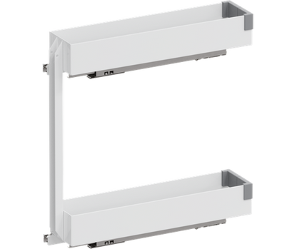 Tanova Vauth Sagel VS SUB Rack Under Bench Pull Out - Essentio Style - Cabinet 150mm,200mm and 300mm- 2 Baskets - White and Lava Grey