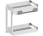 Tanova Vauth Sagel VS SUB Rack Under Bench Pull Out - Essentio Style - Cabinet 150mm,200mm and 300mm- 2 Baskets - White and Lava Grey