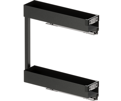 Tanova Vauth Sagel VS SUB Rack Under Bench Pull Out - Essentio Style - Cabinet 150mm,200mm and 300mm- 2 Baskets - White and Lava Grey