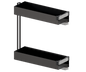 Tanova Vauth Sagel VS SUB Rack Under Bench Pull Out - Essentio Style - Cabinet 150mm,200mm and 300mm- 2 Baskets - White and Lava Grey