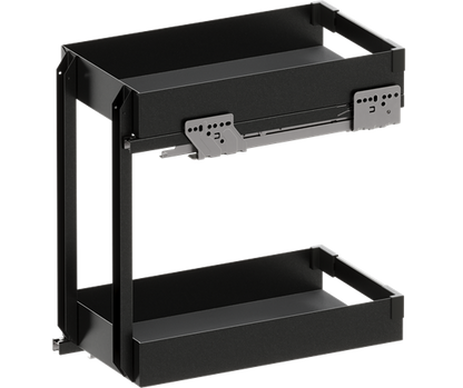 Tanova Vauth Sagel VS SUB Rack Under Bench Pull Out - Essentio Style - Cabinet 150mm,200mm and 300mm- 2 Baskets - White and Lava Grey