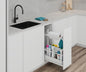 Tanova Vauth Sagel VS SUB  Larder Flex Cook,Clean,Spice - Cooking Ingredient, Cleaning Supply & Equipment Pull Out - Essentio  Style - Cabinet 300mm -White and Lava Grey