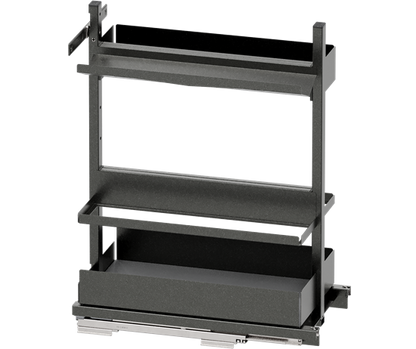 Tanova Vauth Sagel VS SUB  Larder Flex Cook,Clean,Spice - Cooking Ingredient, Cleaning Supply & Equipment Pull Out - Essentio  Style - Cabinet 300mm -White and Lava Grey