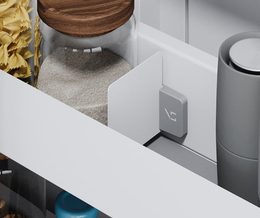 Tanova Vauth Sagel ADD Separator - No Scratch Magnetic Divider for Essentio Storage Range - White and Lava Grey