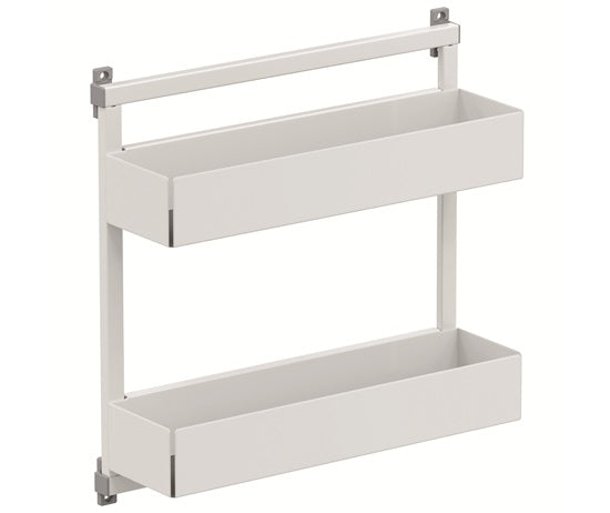 Tanova Vauth Sagel Gate Rack Hanging Storage - Depot 2,3 & Gate Flex Hanging Storage Free 2, Hook 3, Cook 3- Essentio Style - White, Lava Grey