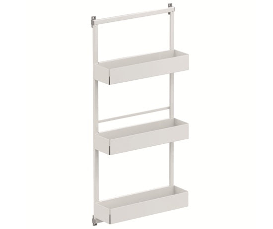 Tanova Vauth Sagel Gate Rack Hanging Storage - Depot 2,3 & Gate Flex Hanging Storage Free 2, Hook 3, Cook 3- Essentio Style - White, Lava Grey