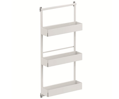Tanova Vauth Sagel Gate Rack Hanging Storage - Depot 2,3 & Gate Flex Hanging Storage Free 2, Hook 3, Cook 3- Essentio Style - White, Lava Grey
