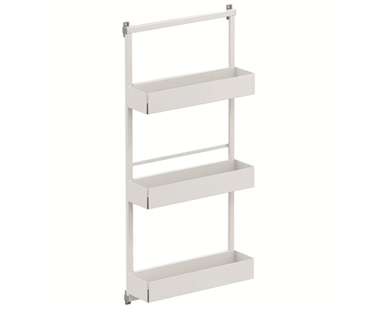 Tanova Vauth Sagel Gate Rack Hanging Storage - Depot 2,3 & Gate Flex Hanging Storage Free 2, Hook 3, Cook 3- Essentio Style - White, Lava Grey