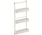 Tanova Vauth Sagel Gate Rack Hanging Storage - Depot 2,3 & Gate Flex Hanging Storage Free 2, Hook 3, Cook 3- Essentio Style - White, Lava Grey