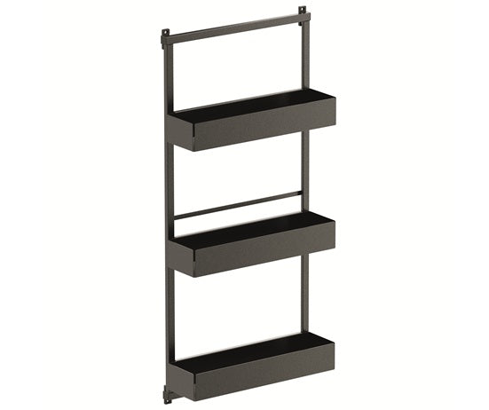 Tanova Vauth Sagel Gate Rack Hanging Storage - Depot 2,3 & Gate Flex Hanging Storage Free 2, Hook 3, Cook 3- Essentio Style - White, Lava Grey