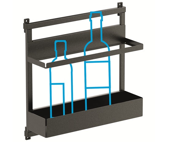 Tanova Vauth Sagel Gate Rack Hanging Storage - Depot 2,3 & Gate Flex Hanging Storage Free 2, Hook 3, Cook 3- Essentio Style - White, Lava Grey