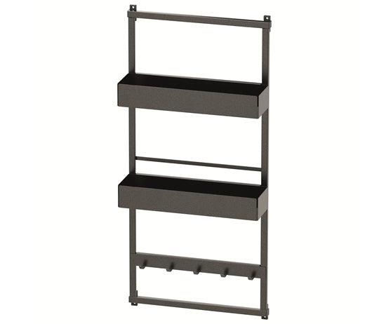 Tanova Vauth Sagel Gate Rack Hanging Storage - Depot 2,3 & Gate Flex Hanging Storage Free 2, Hook 3, Cook 3- Essentio Style - White, Lava Grey