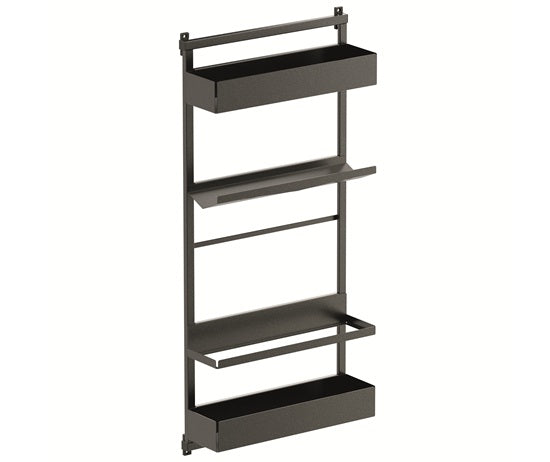 Tanova Vauth Sagel Gate Rack Hanging Storage - Depot 2,3 & Gate Flex Hanging Storage Free 2, Hook 3, Cook 3- Essentio Style - White, Lava Grey