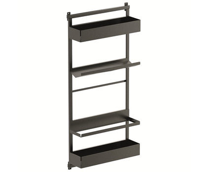 Tanova Vauth Sagel Gate Rack Hanging Storage - Depot 2,3 & Gate Flex Hanging Storage Free 2, Hook 3, Cook 3- Essentio Style - White, Lava Grey