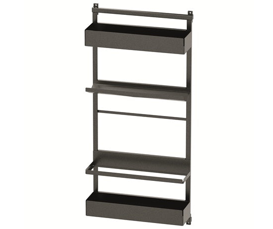 Tanova Vauth Sagel Gate Rack Hanging Storage - Depot 2,3 & Gate Flex Hanging Storage Free 2, Hook 3, Cook 3- Essentio Style - White, Lava Grey