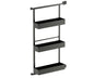 Tanova Vauth Sagel Gate Rack Plus Hanging Storage with Side Bearing & Gate Rack Plus Flex Hanging Storage with Side Bearing - Essentio Style - White and Lava Grey