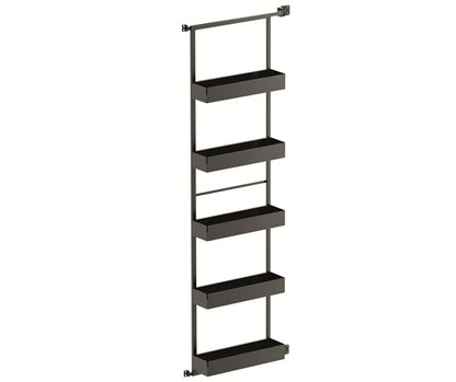 Tanova Vauth Sagel Gate Rack Plus Hanging Storage with Side Bearing & Gate Rack Plus Flex Hanging Storage with Side Bearing - Essentio Style - White and Lava Grey