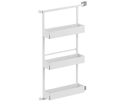 Tanova Vauth Sagel Gate Rack Plus Hanging Storage with Side Bearing & Gate Rack Plus Flex Hanging Storage with Side Bearing - Essentio Style - White and Lava Grey