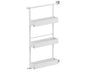 Tanova Vauth Sagel Gate Rack Plus Hanging Storage with Side Bearing & Gate Rack Plus Flex Hanging Storage with Side Bearing - Essentio Style - White and Lava Grey