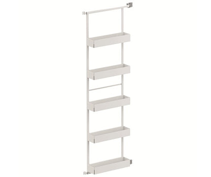 Tanova Vauth Sagel Gate Rack Plus Hanging Storage with Side Bearing & Gate Rack Plus Flex Hanging Storage with Side Bearing - Essentio Style - White and Lava Grey