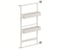 Tanova Vauth Sagel Gate Rack Plus Hanging Storage with Side Bearing & Gate Rack Plus Flex Hanging Storage with Side Bearing - Essentio Style - White and Lava Grey