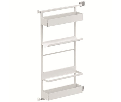 Tanova Vauth Sagel Gate Rack Plus Hanging Storage with Side Bearing & Gate Rack Plus Flex Hanging Storage with Side Bearing - Essentio Style - White and Lava Grey