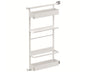 Tanova Vauth Sagel Gate Rack Plus Hanging Storage with Side Bearing & Gate Rack Plus Flex Hanging Storage with Side Bearing - Essentio Style - White and Lava Grey