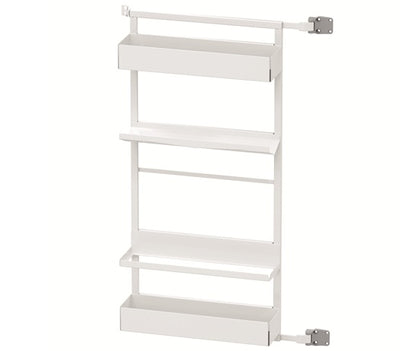 Tanova Vauth Sagel Gate Rack Plus Hanging Storage with Side Bearing & Gate Rack Plus Flex Hanging Storage with Side Bearing - Essentio Style - White and Lava Grey