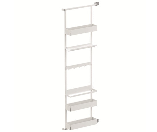 Tanova Vauth Sagel Gate Rack Plus Hanging Storage with Side Bearing & Gate Rack Plus Flex Hanging Storage with Side Bearing - Essentio Style - White and Lava Grey