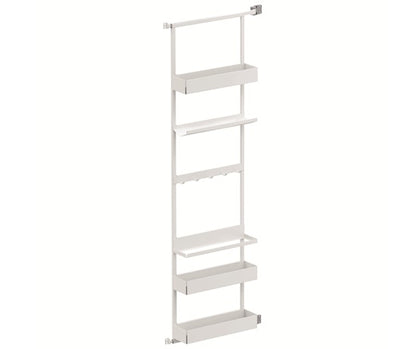 Tanova Vauth Sagel Gate Rack Plus Hanging Storage with Side Bearing & Gate Rack Plus Flex Hanging Storage with Side Bearing - Essentio Style - White and Lava Grey