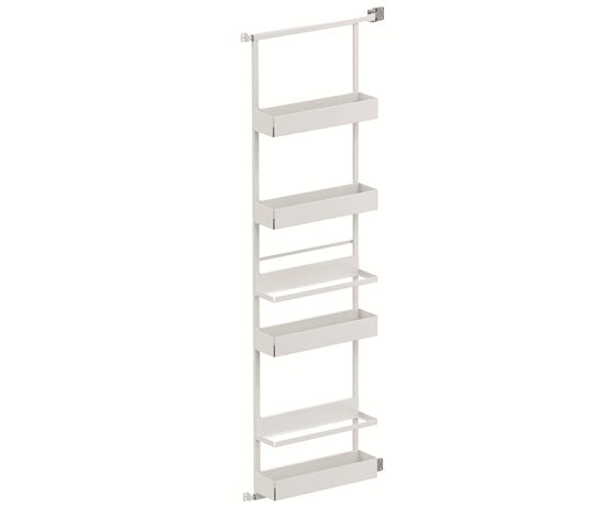 Tanova Vauth Sagel Gate Rack Plus Hanging Storage with Side Bearing & Gate Rack Plus Flex Hanging Storage with Side Bearing - Essentio Style - White and Lava Grey