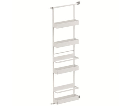 Tanova Vauth Sagel Gate Rack Plus Hanging Storage with Side Bearing & Gate Rack Plus Flex Hanging Storage with Side Bearing - Essentio Style - White and Lava Grey
