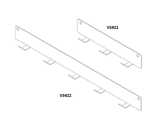 Tanova Vauth Sagel ADD Hook - Panel with 3 and 5 Hooks  - White