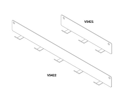 Tanova Vauth Sagel ADD Hook - Panel with 3 and 5 Hooks  - White