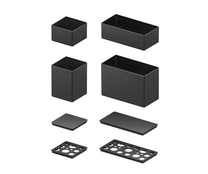 Tanova Vauth Sagel ADD Box - Square  and Rectangular - 70mm,140mm High  - White and Lava Grey