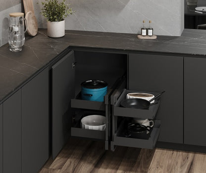 Tanova Vauth Sagel COR Flex- Essentio Style - 900mm Cabinet -  4 Baskets - Lava Grey
