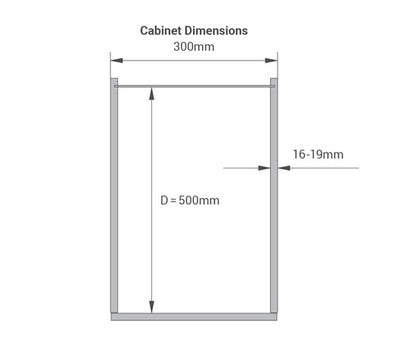 Tanova Vauth Sagel VS SUB  Larder Flex Cook,Clean,Spice - Cooking Ingredient, Cleaning Supply & Equipment Pull Out - Essentio  Style - Cabinet 300mm -White and Lava Grey