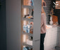 Tanova Vauth Sagel TAL Larder Pull Out Pantry Essentio Style - Height 1700-1950mm - Cabinet 300mm - 6 Baskets - White and Lava Grey