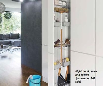 Tanova Vauth Sagel TAL Broom - Tall Pull Out Broom and Cleaner Storage Left and Right Side Access