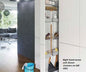 Tanova Vauth Sagel TAL Broom - Tall Pull Out Broom and Cleaner Storage Left and Right Side Access