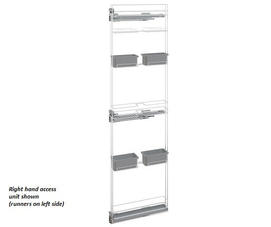 Tanova Vauth Sagel TAL Broom - Tall Pull Out Broom and Cleaner Storage Left and Right Side Access