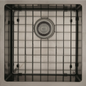 MERCER AURORA SINGLE BOWL WITH MATCHING GRID IN 4 COLOURS - GUN METAL, BRASS, COPPER, BLACK