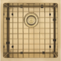 MERCER AURORA SINGLE BOWL WITH MATCHING GRID IN 4 COLOURS - GUN METAL, BRASS, COPPER, BLACK