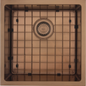 MERCER AURORA SINGLE BOWL WITH MATCHING GRID IN 4 COLOURS - GUN METAL, BRASS, COPPER, BLACK