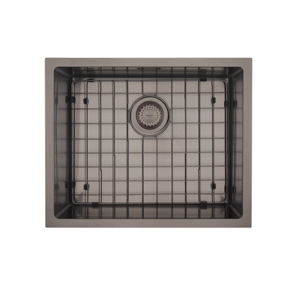 MERCER AURORA SINGLE BOWL WITH MATCHING GRID IN 4 COLOURS - GUN METAL, BRASS, COPPER, BLACK.